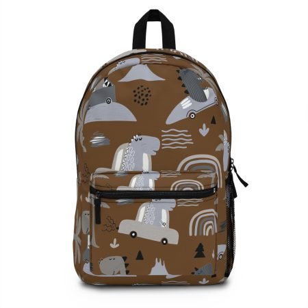 Whimsical Animal Print Backpack for Adventurers, Travel Essentials, School Gear, Eco-Friendly Accessory, Fun Travel Bag