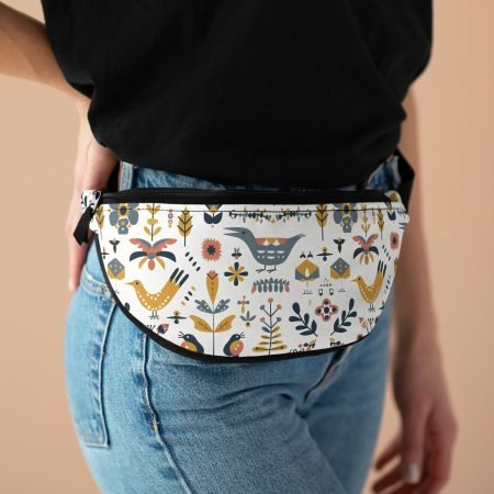 Floral Fanny Pack: Stylish Travel Accessory, Functional Hip Bag for Festivals, Hiking, Outdoor Adventures, Gifts for Her