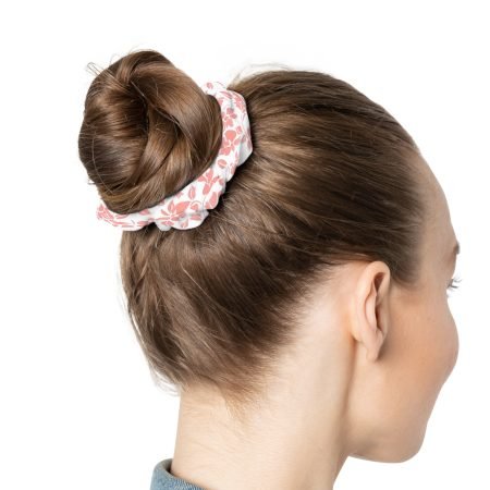 Floral Print Scrunchie - Stylish Hair Accessory, Perfect for Everyday Wear, Gifts for Her, Spring Fashion, Hair Ties, Women's Accessories