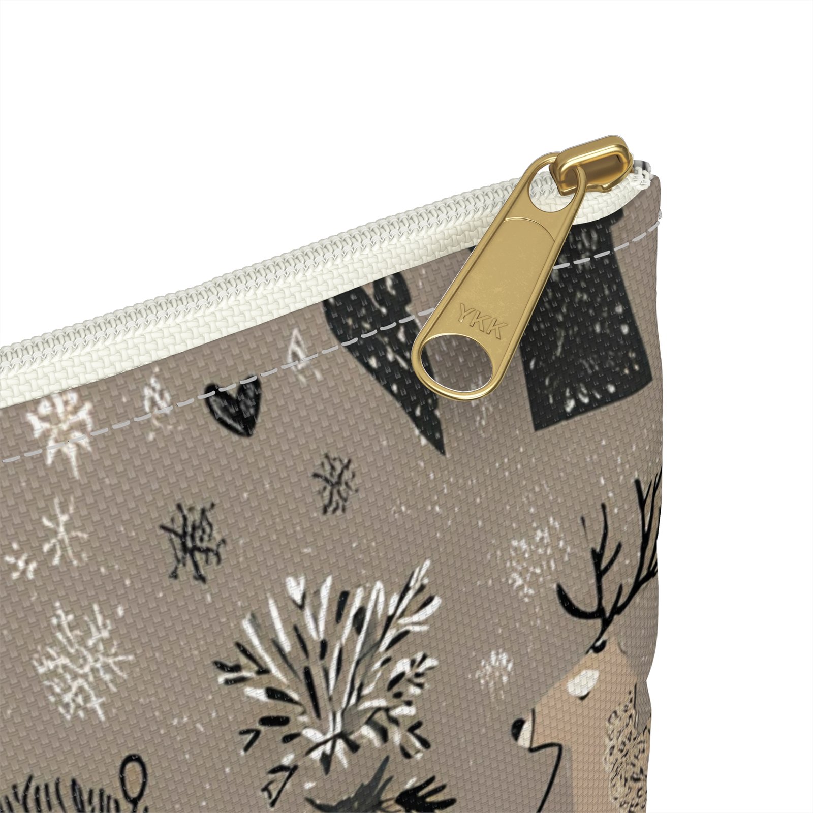 Festive Accessory Pouch with Winter Wonderland Design | Holiday Gift for Her, Makeup Bag, Organizer Pouch, Xmas Essentials, Cute Storage - Image 16