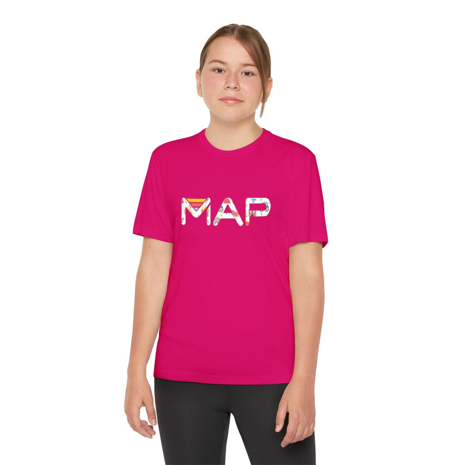 Youth Map Tee - Cool Graphic T-Shirt for Kids, Summer Wear, Birthday Gift, Active Lifestyle, Adventure Outfits - Image 10