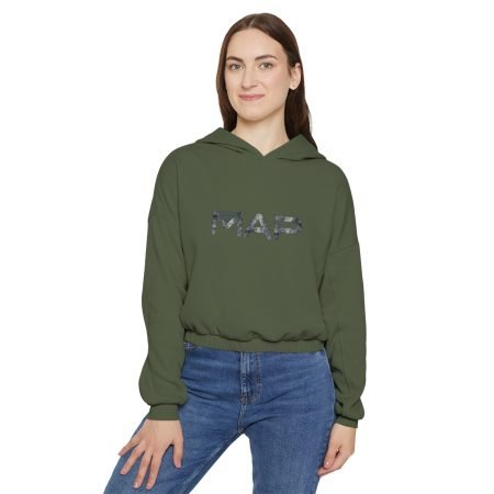 Stylish Cinched Bottom Hoodie for Women - Casual Comfort, Gift for Her, Map Design, Everyday Wear, Cozy Outfit