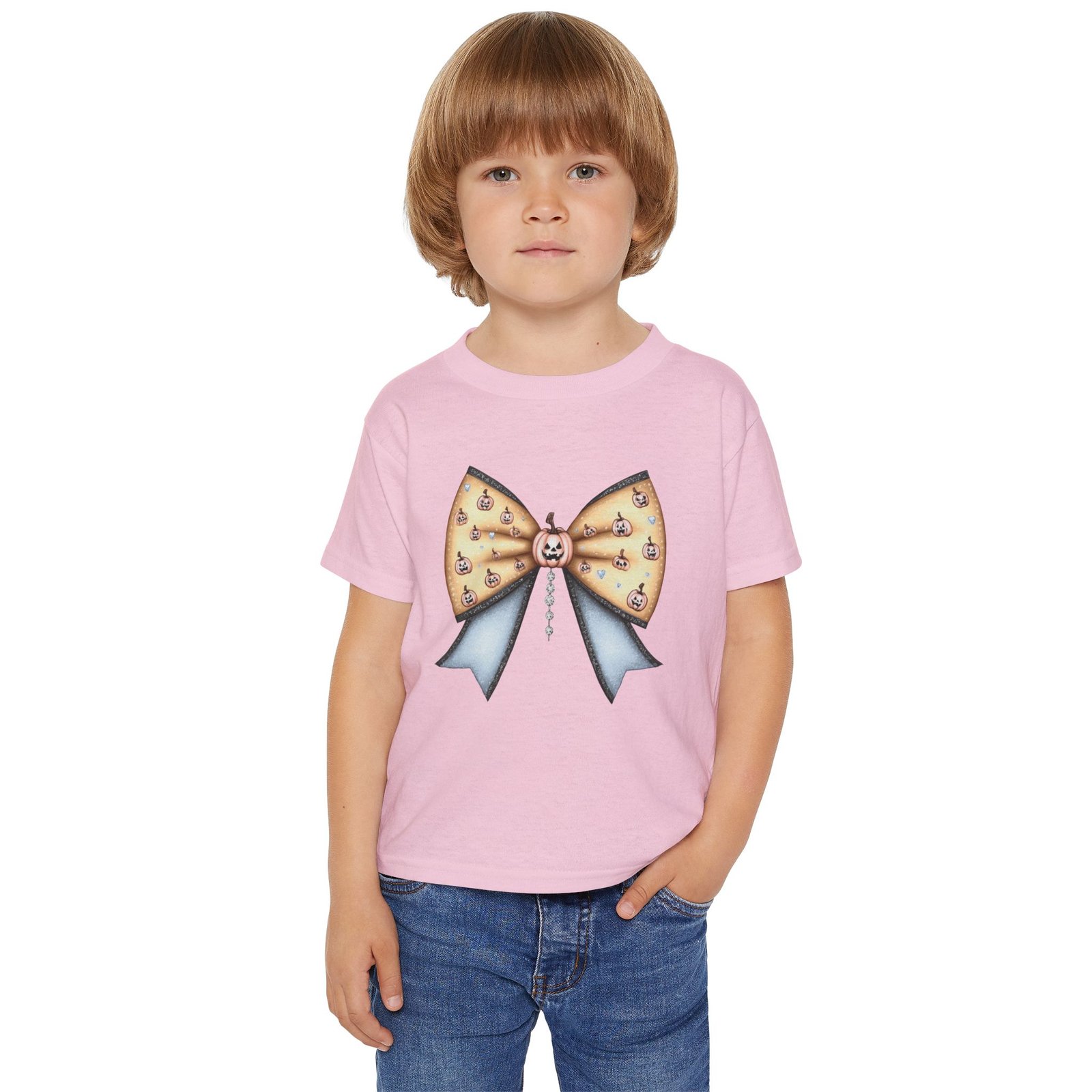 Adorable Toddler T-Shirt with Bow Design, Cute Kids Apparel, Birthday Gift, Nursery Decor, Everyday Wear - Image 5