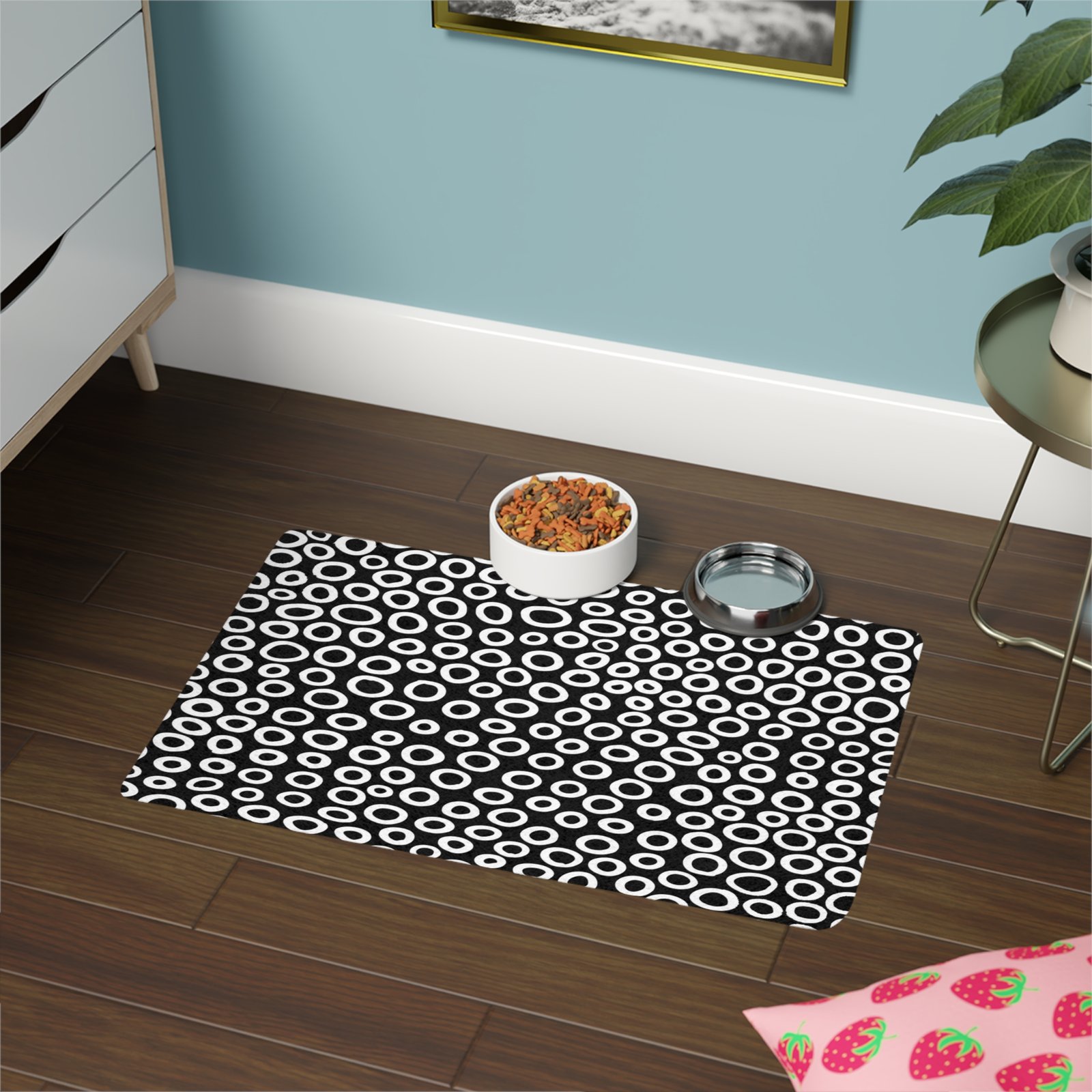 Stylish Pet Food Mat for Modern Homes | Pet Feeding Station | Dog and Cat Mat | Kitchen Decor | Housewarming Gift - Image 2