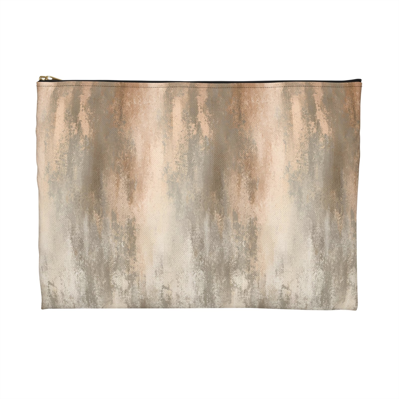 Rustic Chic Accessory Pouch | Earthy Makeup Bag | Travel Organizer | Gift for Her | Everyday Purse Essentials | Neutral Toned Zipper Pouch - Image 2