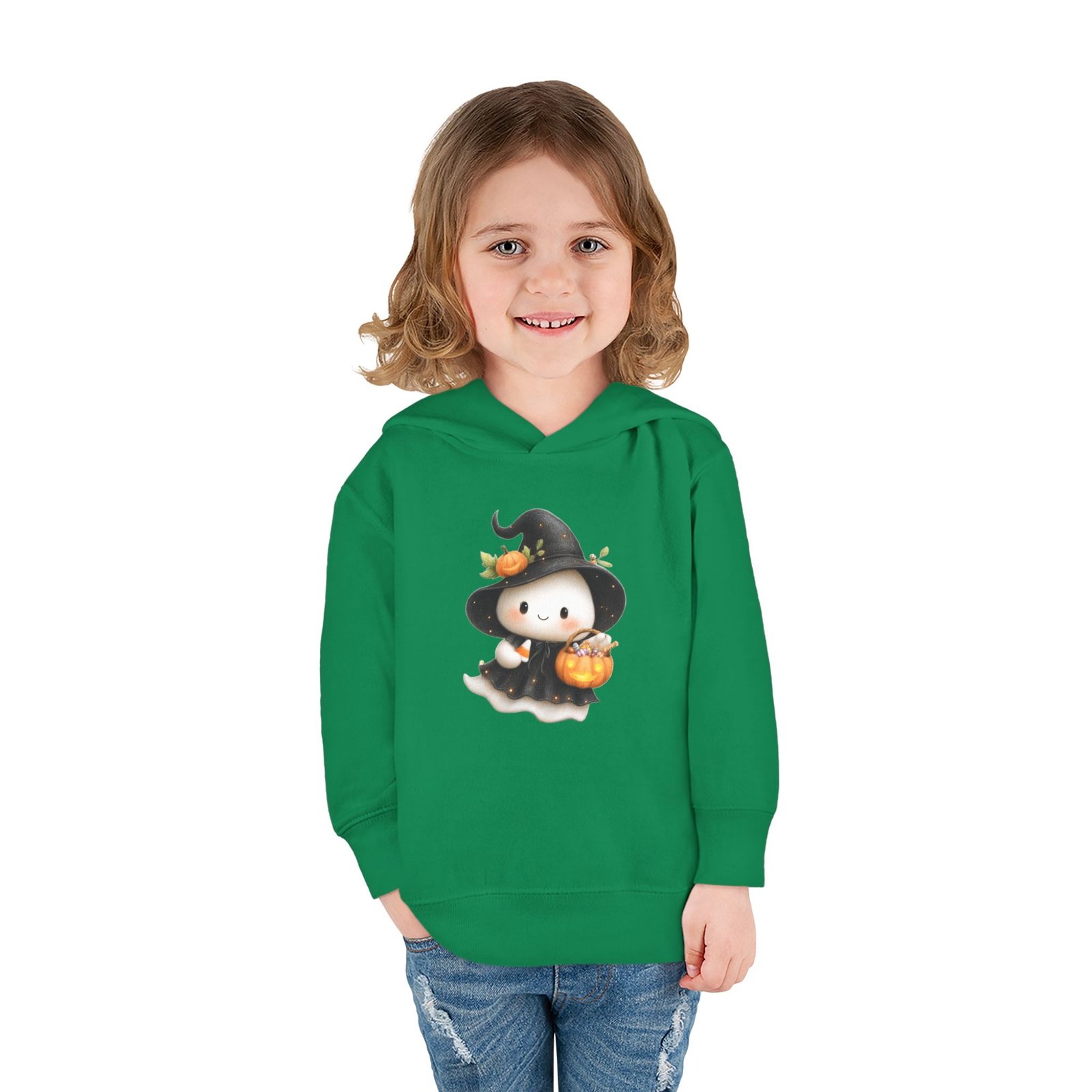 Adorable Toddler Halloween Witch Hoodie | Cozy Fleece Pullover | Perfect for Fall, Trick-or-Treating, Dress-Up, and Everyday Wear - Image 3