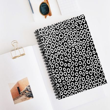 Chic Spiral Notebook - Stylish Black and White Design for School, Journaling, or Office Use, Minimalist Stationery, Gift Idea for [...]