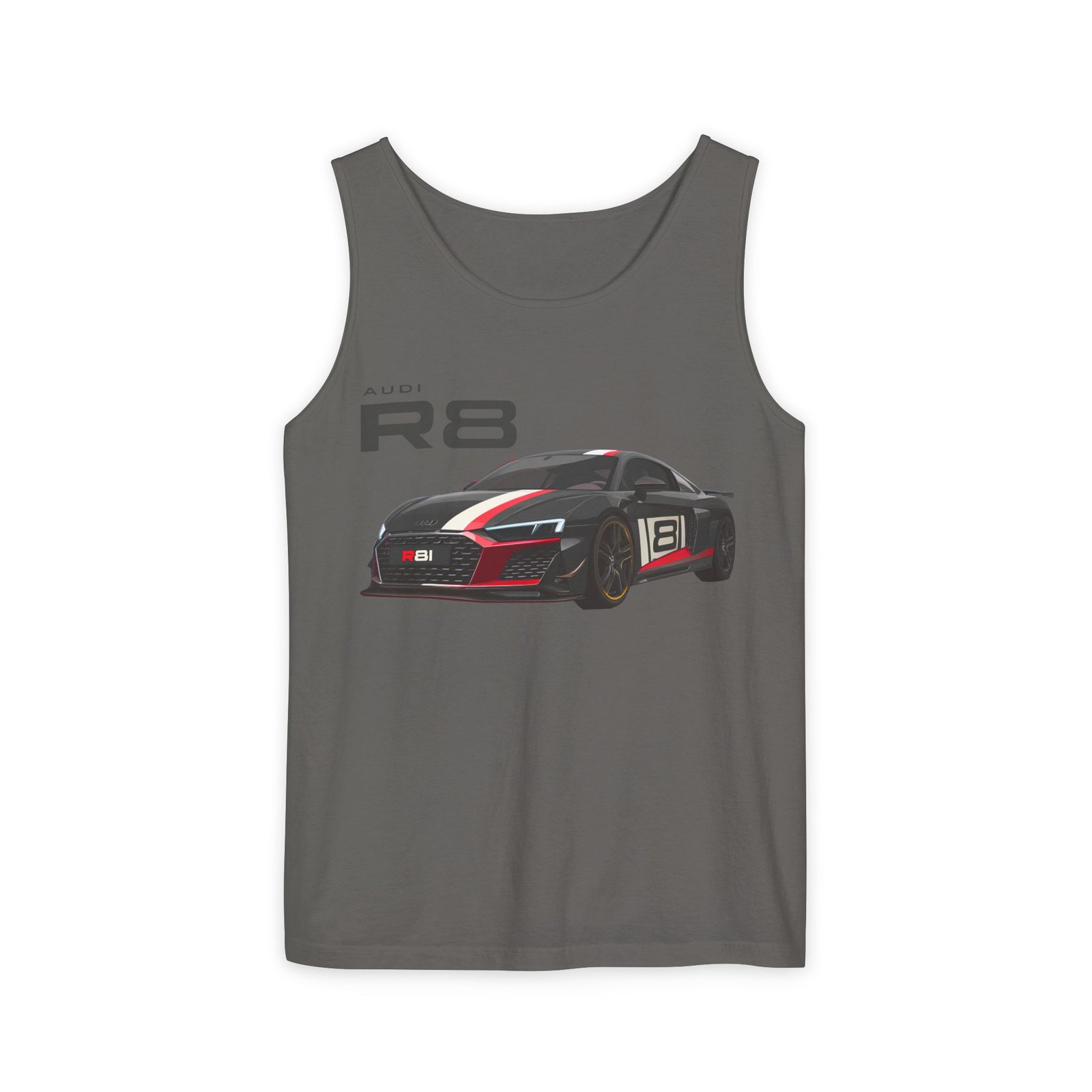 R8 Race Car Unisex Tank Top, Breathable Summer Top, Casual Wear, Gift for Car Enthusiasts, Sports Apparel, Comfortable Tank Top - Image 15
