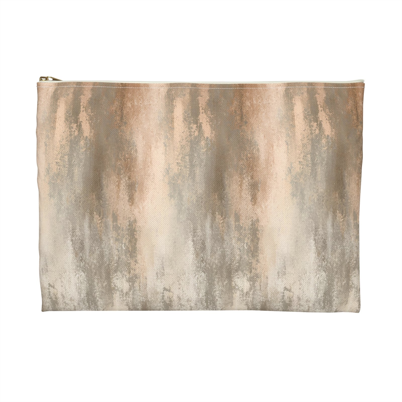 Rustic Chic Accessory Pouch | Earthy Makeup Bag | Travel Organizer | Gift for Her | Everyday Purse Essentials | Neutral Toned Zipper Pouch - Image 6