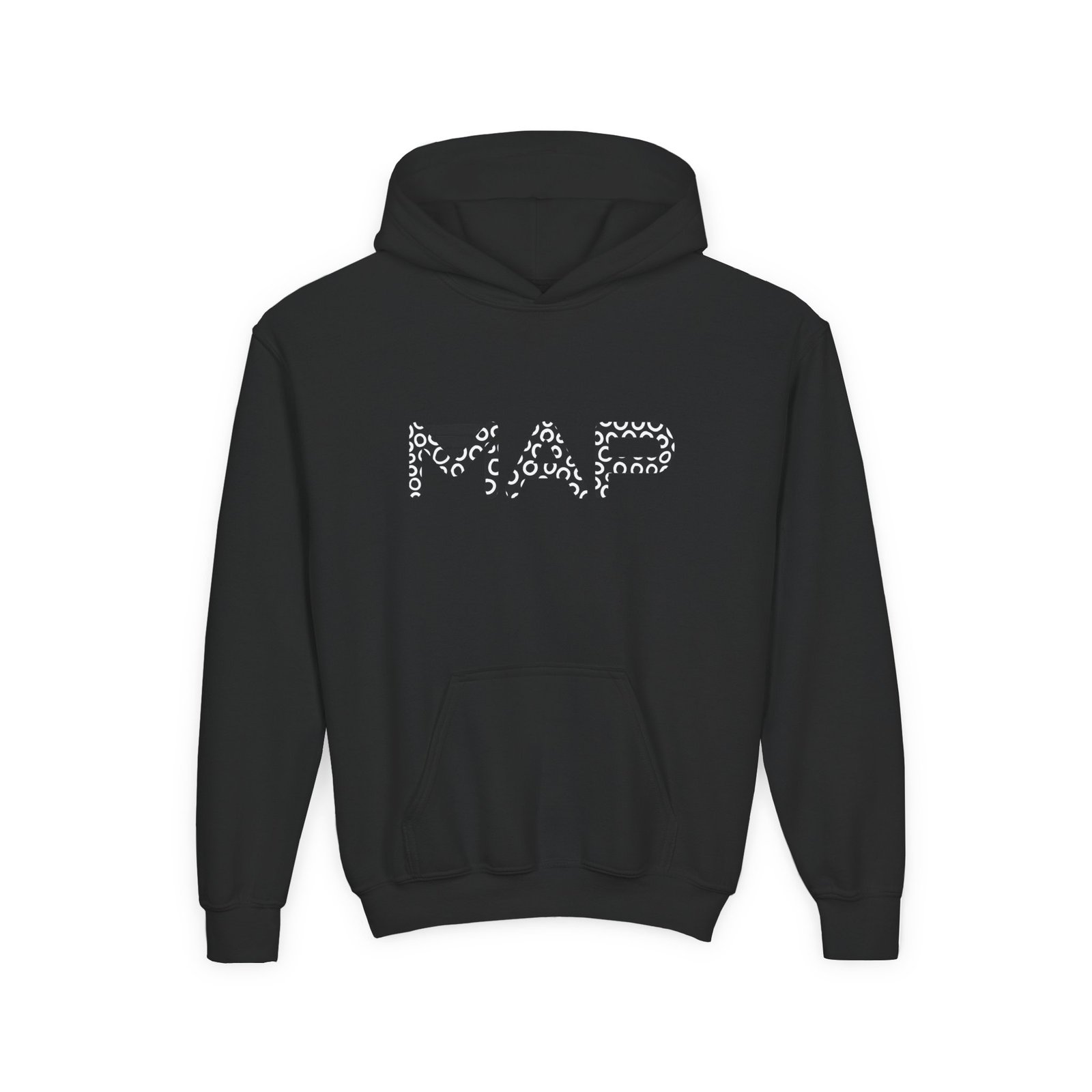 Stylish Youth Hooded Sweatshirt - Perfect for Everyday Wear, Gifting, School Events, and Winter Celebrations, MAP Design - Image 2