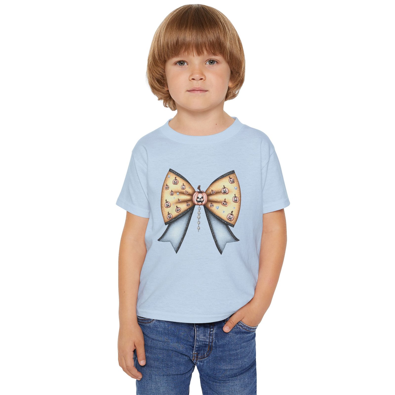Adorable Toddler T-Shirt with Bow Design, Cute Kids Apparel, Birthday Gift, Nursery Decor, Everyday Wear - Image 3
