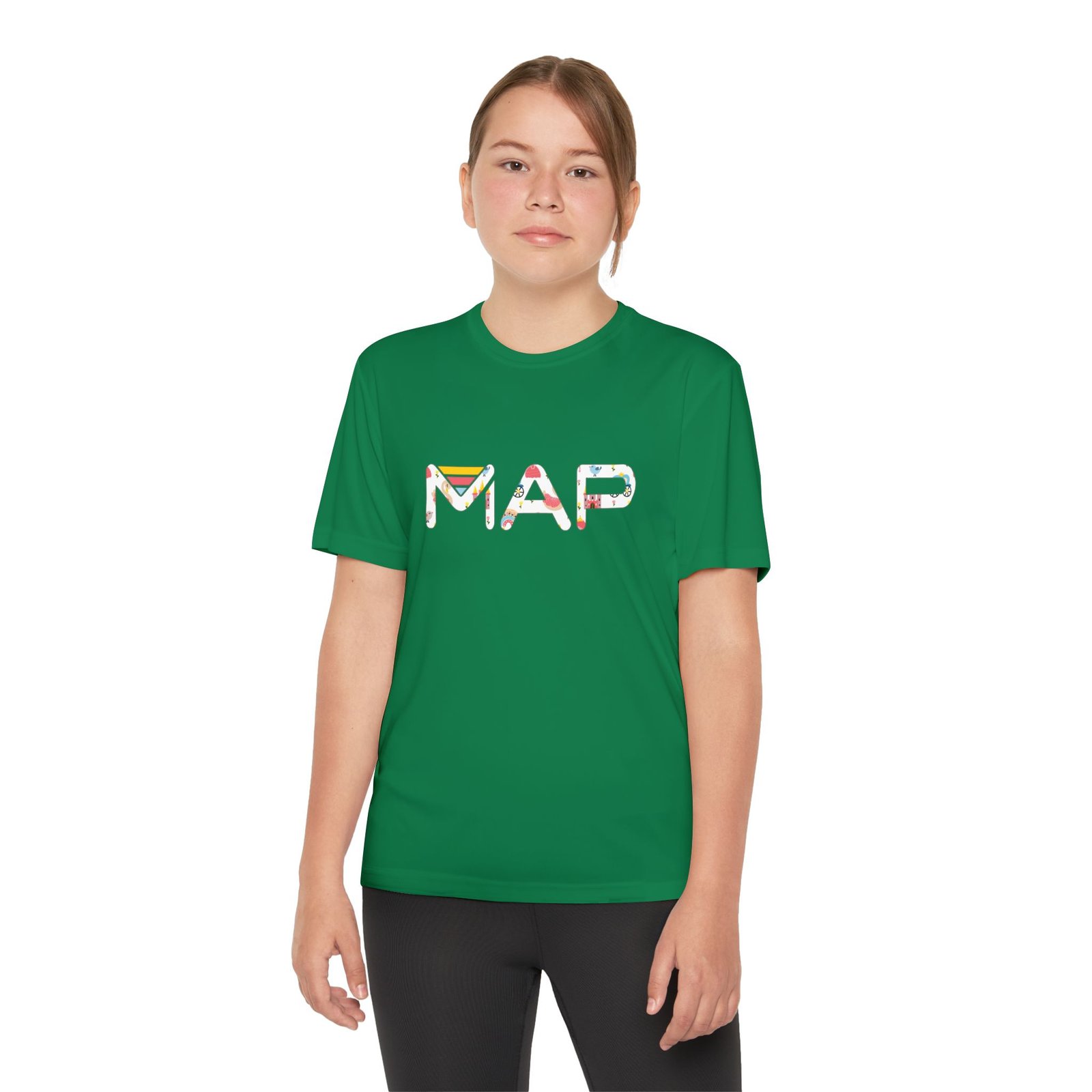 Youth Map Tee - Cool Graphic T-Shirt for Kids, Summer Wear, Birthday Gift, Active Lifestyle, Adventure Outfits - Image 7