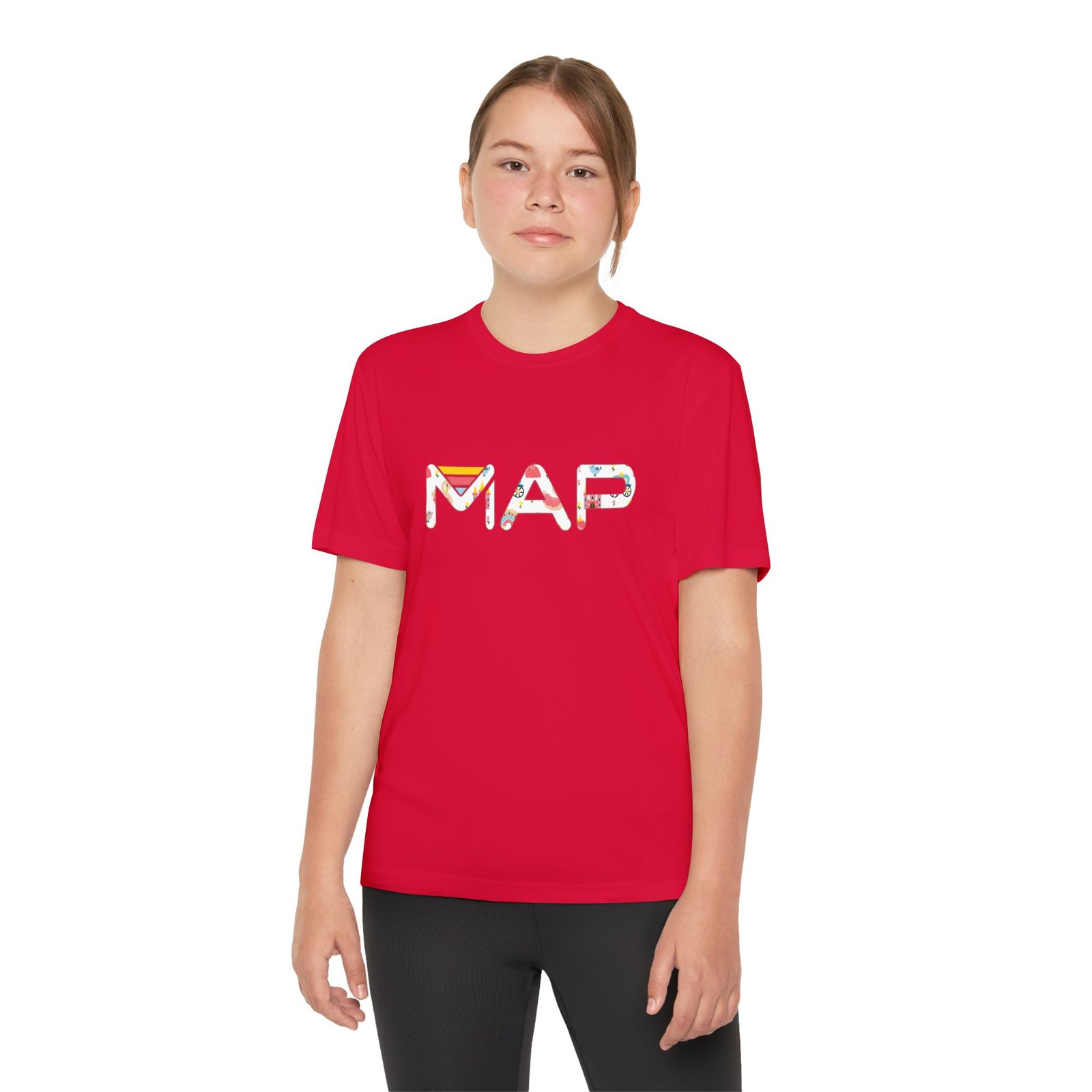 Youth Map Tee - Cool Graphic T-Shirt for Kids, Summer Wear, Birthday Gift, Active Lifestyle, Adventure Outfits - Image 9
