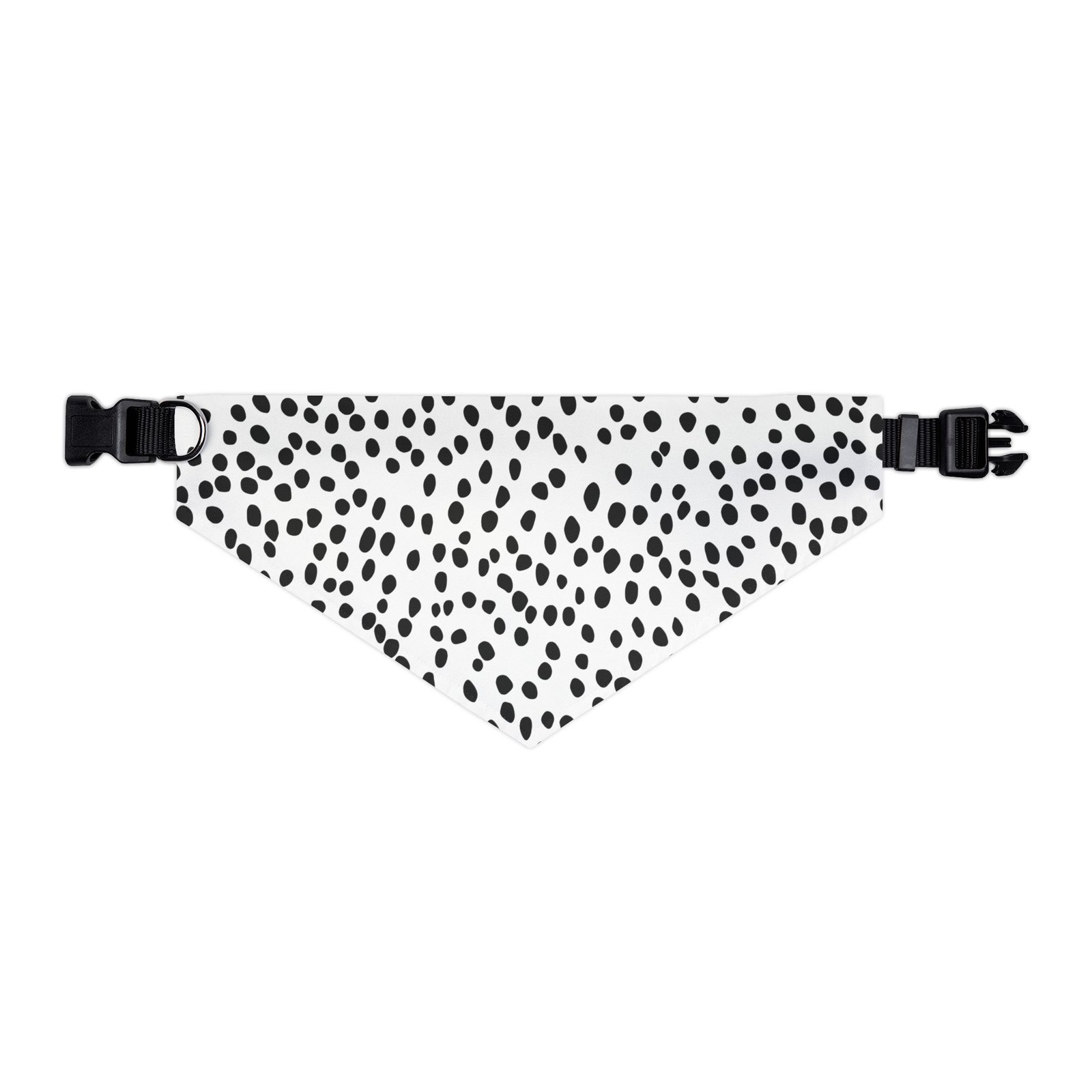 Stylish Pet Bandana Collar, Trendy Dog Accessory, Black and White Polka Dot Design, Perfect for Pets, Pet Fashion, Doggie Bandana - Image 5