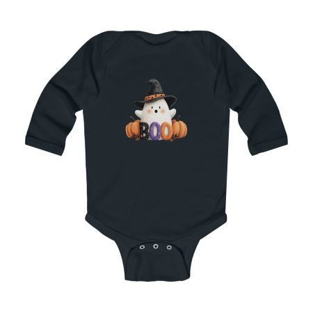 Boo Halloween Infant Bodysuit, Spooky Baby Clothes, Long Sleeve Onesie, Cute Halloween Outfit, Baby Shower Gift, Seasonal Infant Wear