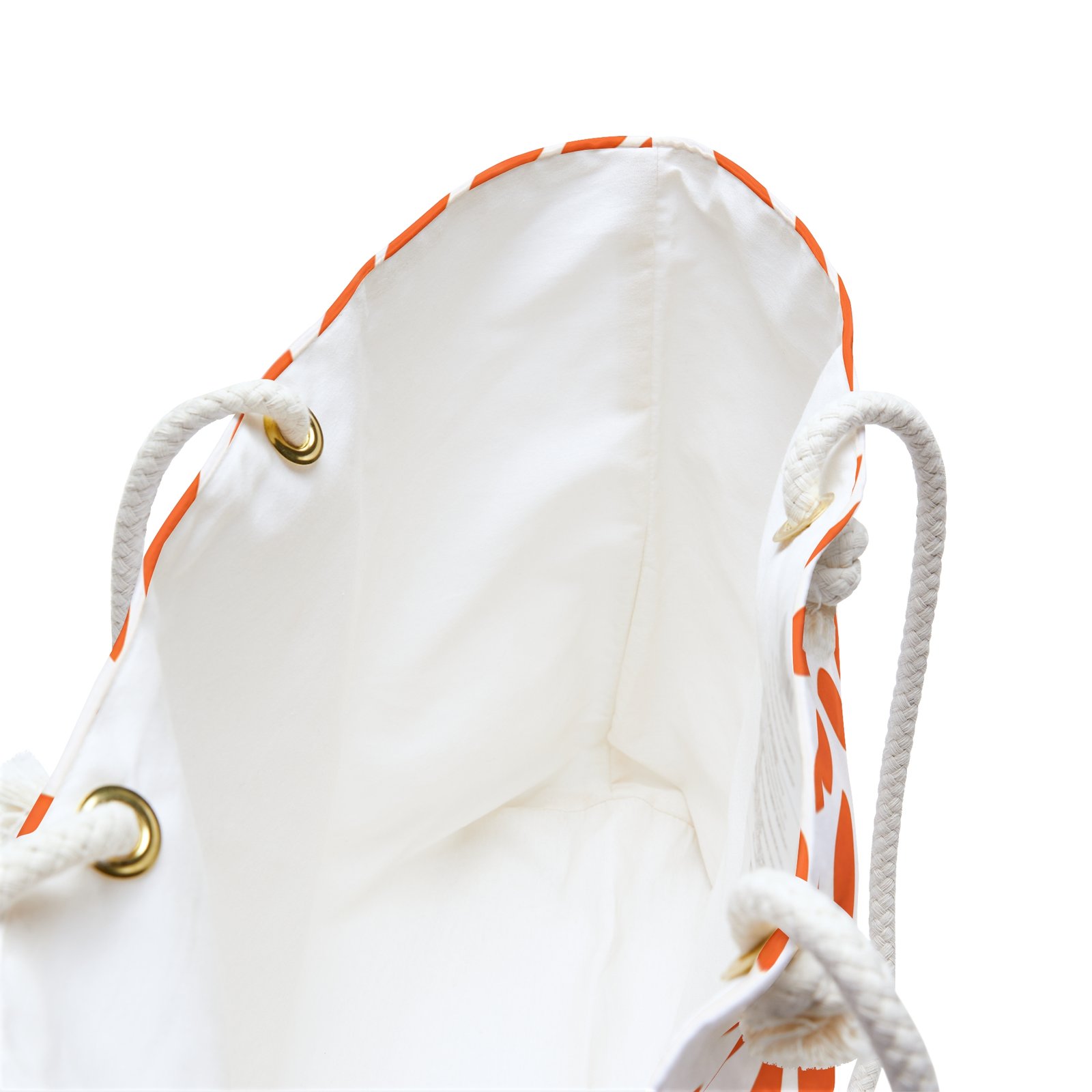 Chic Orange Print Weekender Bag, Travel Tote, Beach Bag, Overnight Bag, Stylish Carryall for Weekend Getaways - Image 3