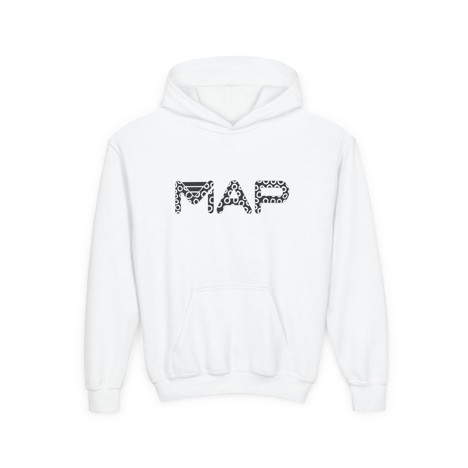 Stylish Youth Hooded Sweatshirt - Perfect for Everyday Wear, Gifting, School Events, and Winter Celebrations, MAP Design