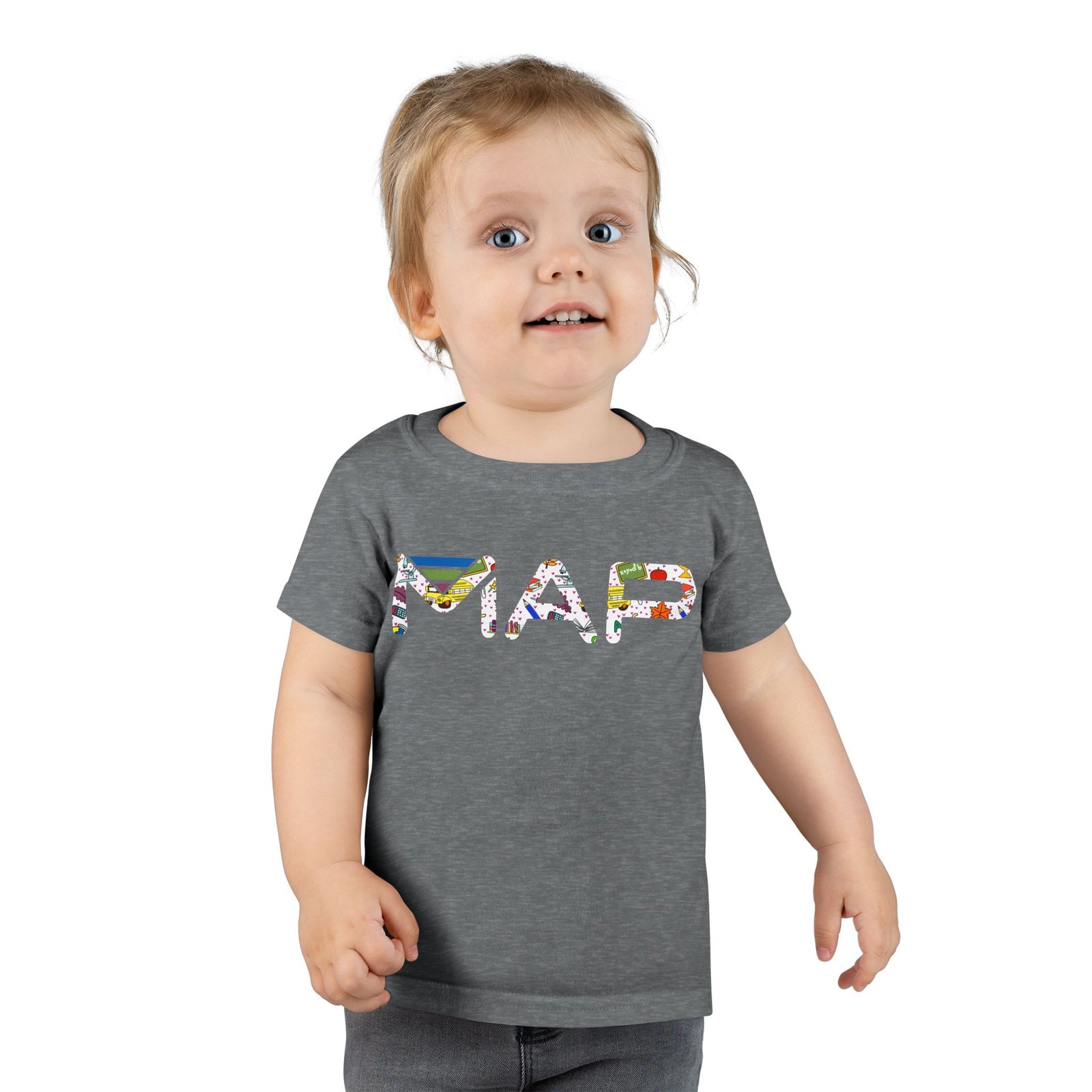 Fun Map Toddler T-Shirt, Kids Geography Tee, Unique Travel Gift, Learning Apparel, Toddler Clothes, Adventure Outfit