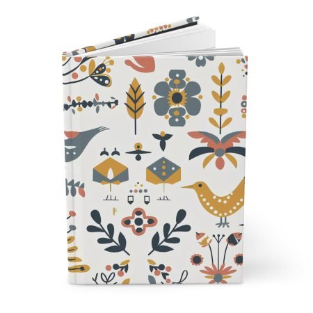 Colorful Floral Hardcover Journal for Creative Minds, Artistic Notebooks, Gift for Writers, Journaling, Nature Lovers, Unique Stationery