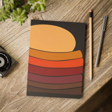 Abstract Sunset Softcover Journal - Daily Planner, Travel Notebook, Cute Gift, Stationery, Art Journal