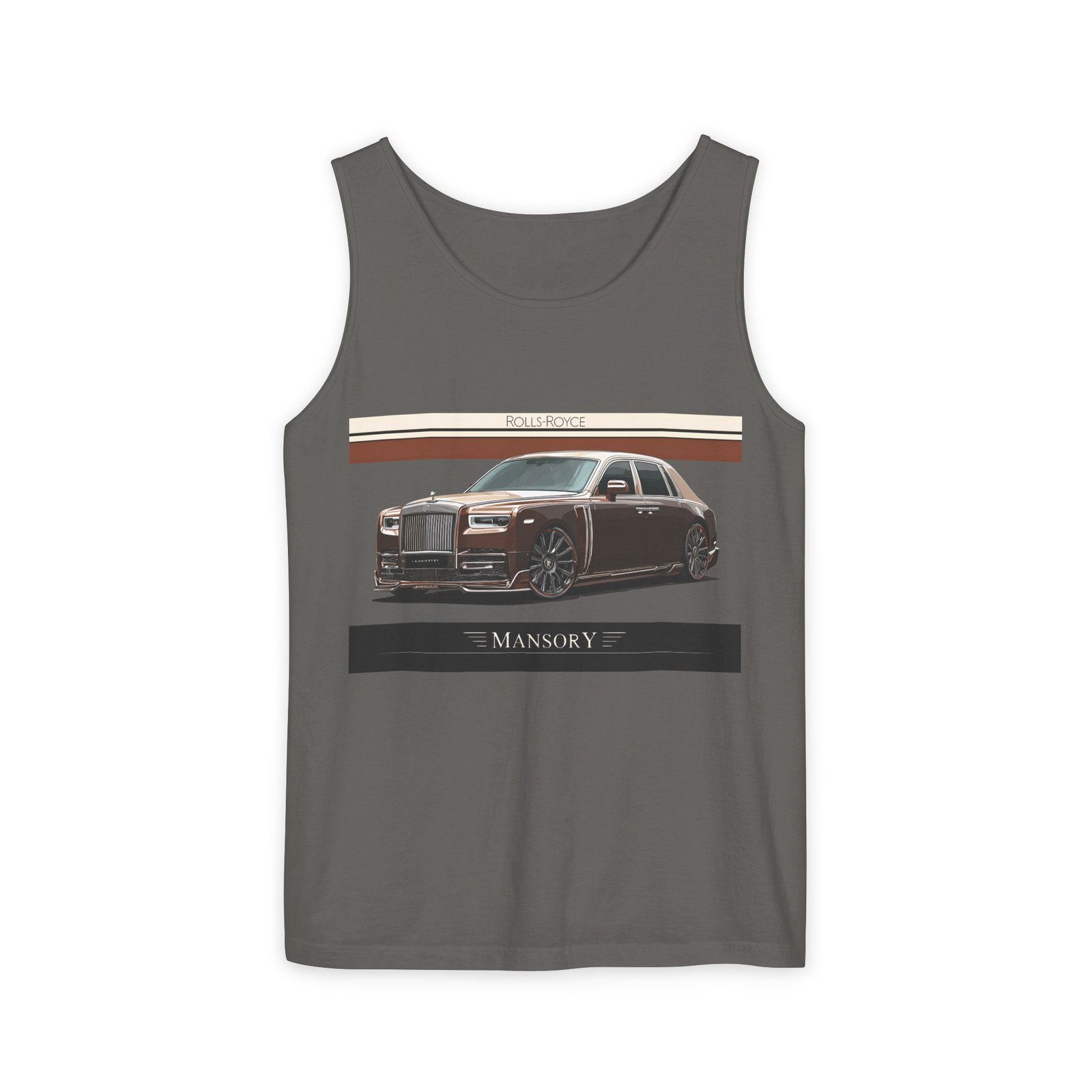 Luxury Car Graphic Unisex Tank Top, Casual Summer Wear, Perfect Gift for Car Enthusiasts, Birthday, Father's Day, Car Show Merchandise - Image 15