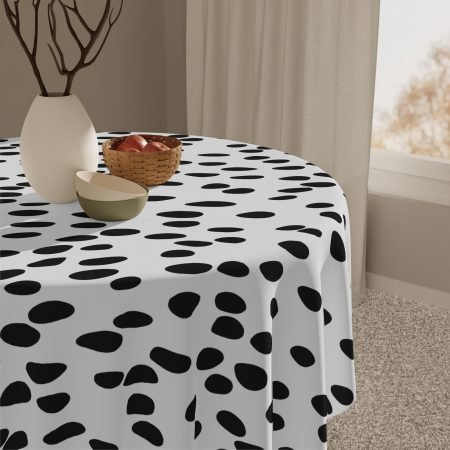 Chic Polka Dot Tablecloth for Modern Dining, Stylish Table Decor, Home Party Essentials, Kitchen Accessories, Celebration Table Cover