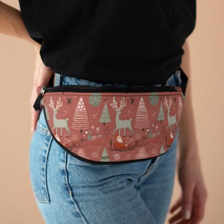 Festive Holiday Fanny Pack | Christmas Gift, Adventurer's Accessory, Travel Companion, Outdoor Fun Gear, Cute and Practical