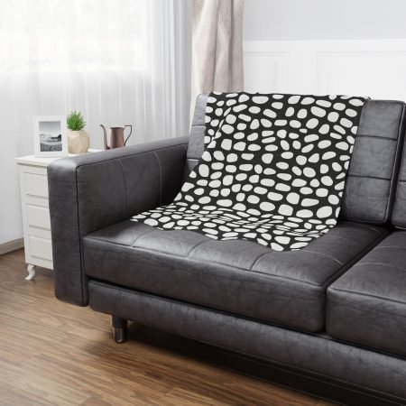 Chic Black and White Minky Blanket for Cozy Comfort, Throw for Home, Soft Baby Blanket, Nursery Decor, Stylish Gift