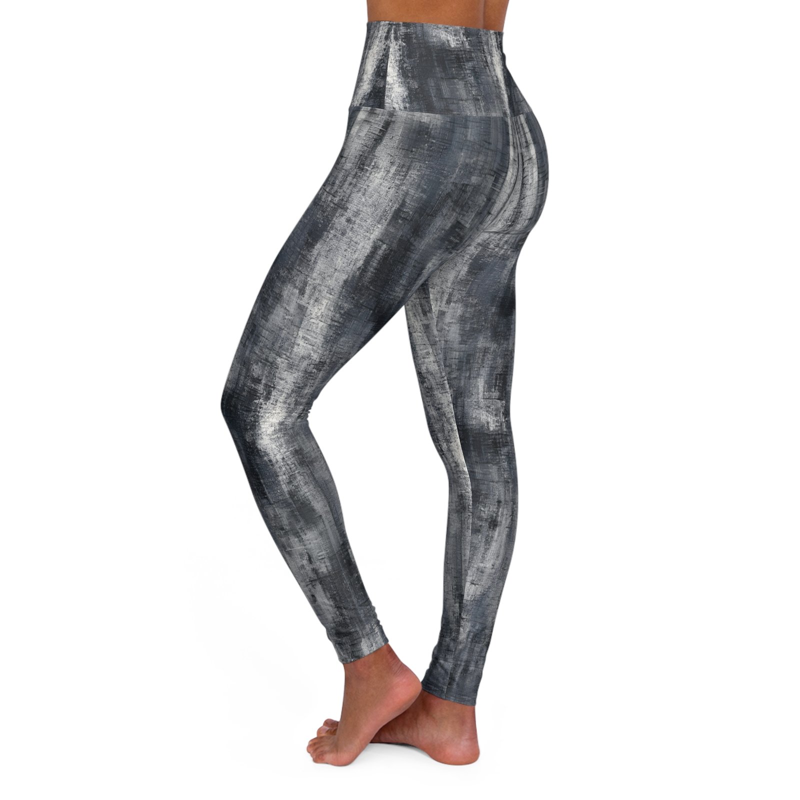 High Waisted Yoga Leggings (AOP) - Image 3