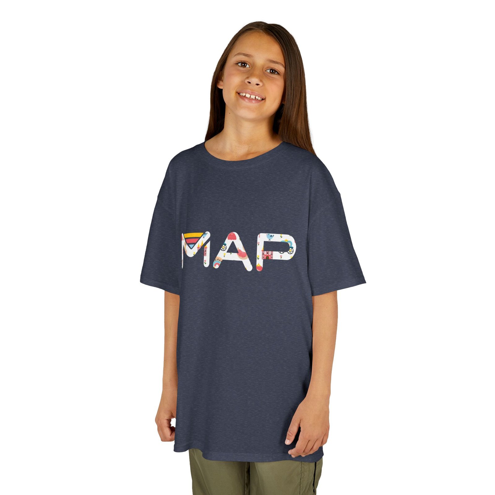 Colorful Map Kids Tee, Fun Geographical T-Shirt for Children, Adventure Gift, Educational Clothing, Summer Playwear, Travel Enthusiast - Image 9
