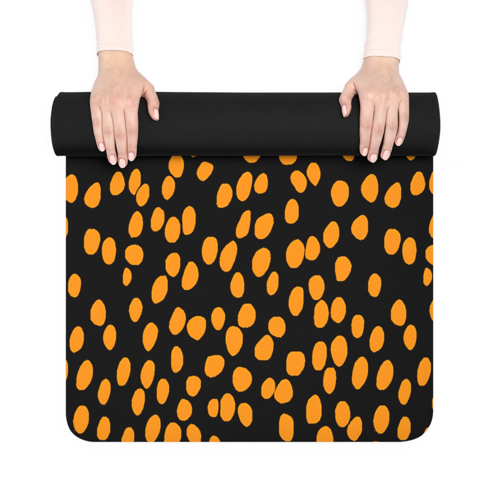 Polka Dot Rubber Yoga Mat, Non-Slip Exercise Mat for Home Workouts, Fitness Gift, Yoga & Meditation, Gym Essentials - Image 2