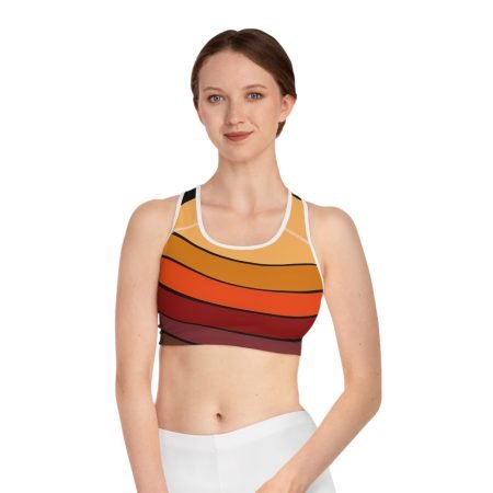 Vibrant Gradient Sports Bra, Activewear, Gym Top, Workout Essential, Fitness Gear, Yoga Apparel, Summer Vibes