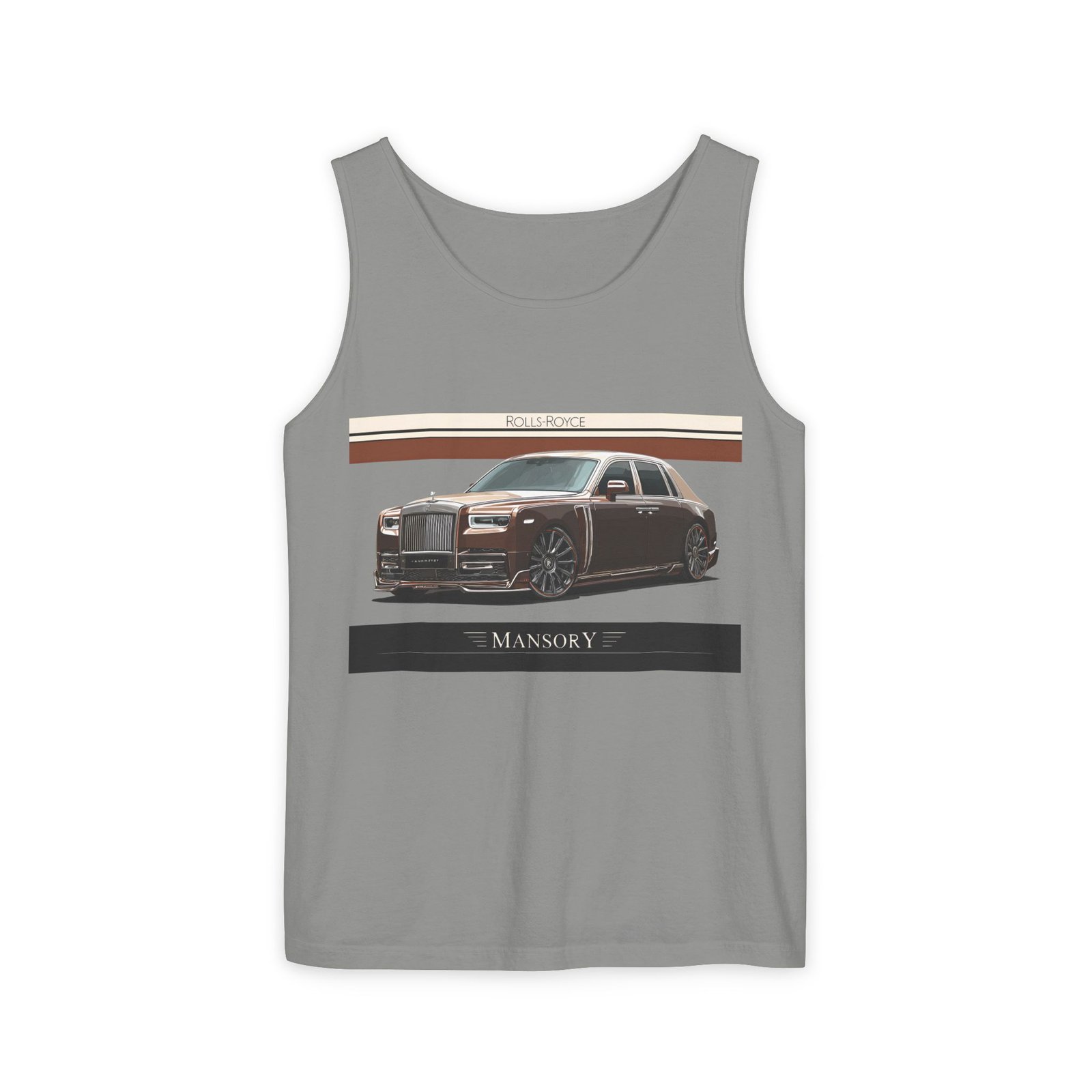 Luxury Car Graphic Unisex Tank Top, Casual Summer Wear, Perfect Gift for Car Enthusiasts, Birthday, Father's Day, Car Show Merchandise - Image 30
