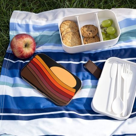 Sunset Horizon Bento Lunch Box, Eco-Friendly Meal Prep Container, Stylish Food Storage, Perfect for Kids & Adults, Picnic & School