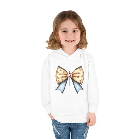 Cute Toddler Pullover Fleece Hoodie with Bow Design | Cozy Kids Sweater, Adorable Child Gift, Birthday Outfits, Winter Wear, Toddler Fashion