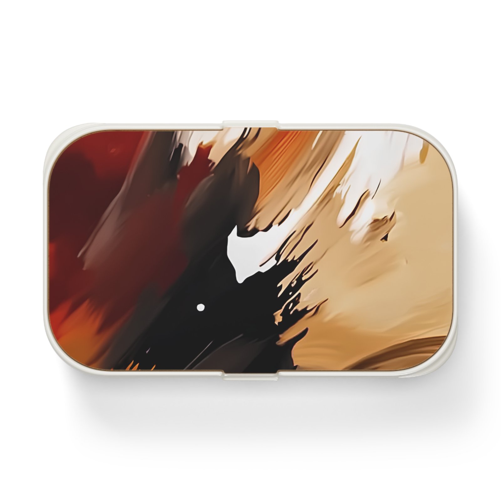 Artistic Bento Lunch Box, Stylish Meal Prep Container, Eco-Friendly Lunch Storage, Ideal for School, Work, Picnics, Gift for Foodies