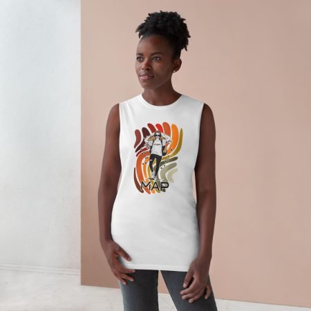Unisex Graphic Tank Top - MAP Design, Summer Casual Wear, Festival Style, Perfect for Outdoor Activities, Unisex Apparel