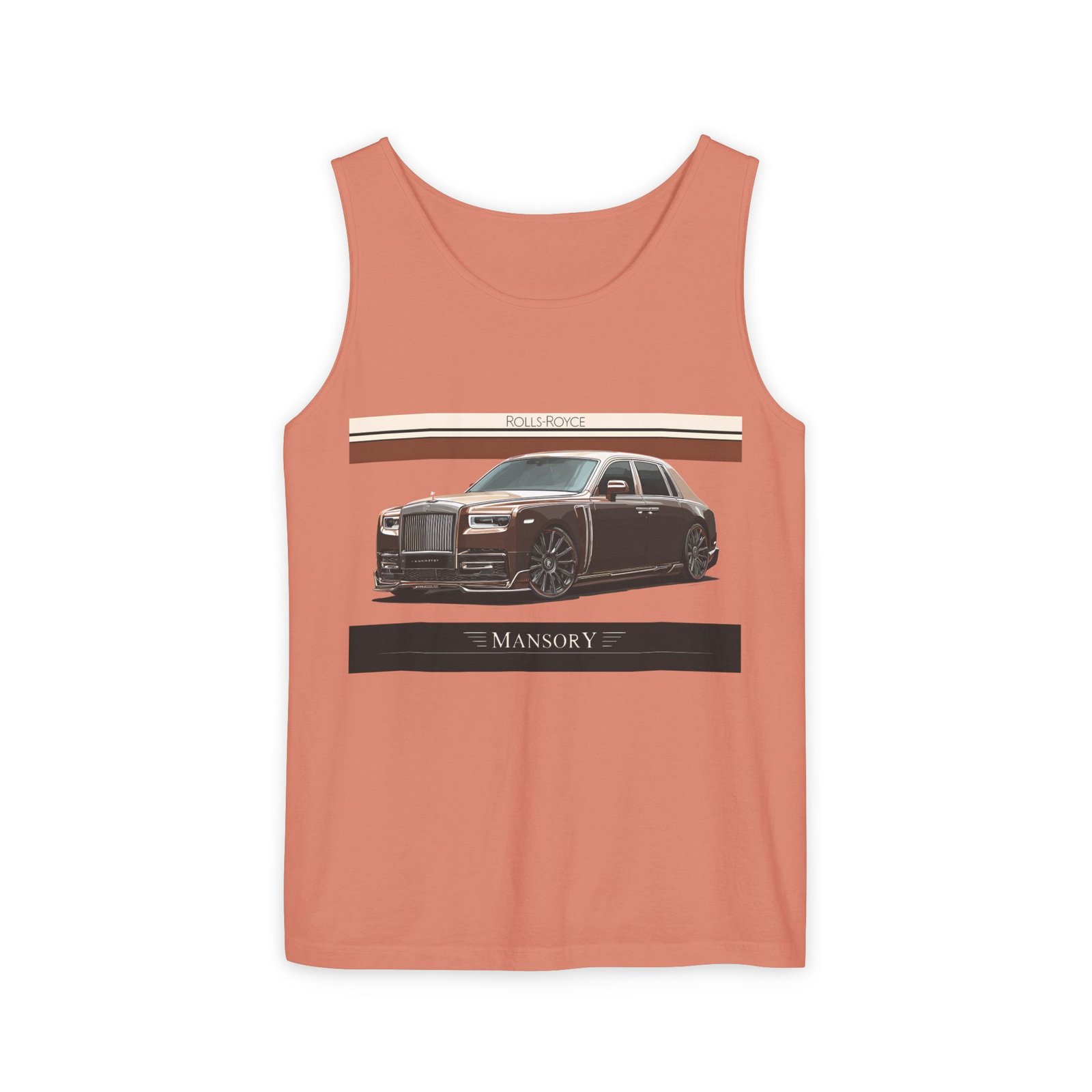 Luxury Car Graphic Unisex Tank Top, Casual Summer Wear, Perfect Gift for Car Enthusiasts, Birthday, Father's Day, Car Show Merchandise - Image 6