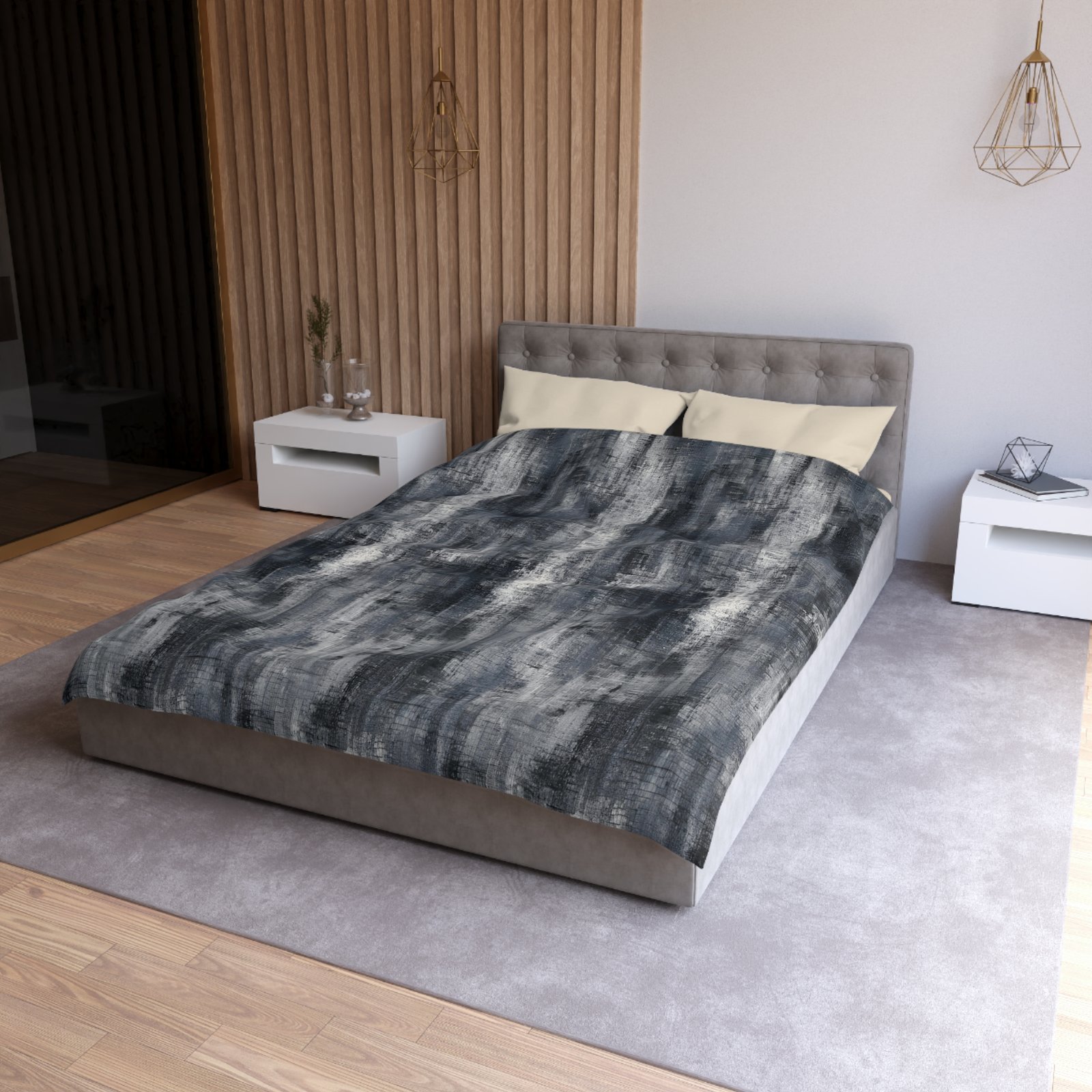 Stylish Microfiber Duvet Cover | Modern Bedroom Decor, Abstract Bedding, Home Textile, Gift for Her, Boho Chic - Image 2