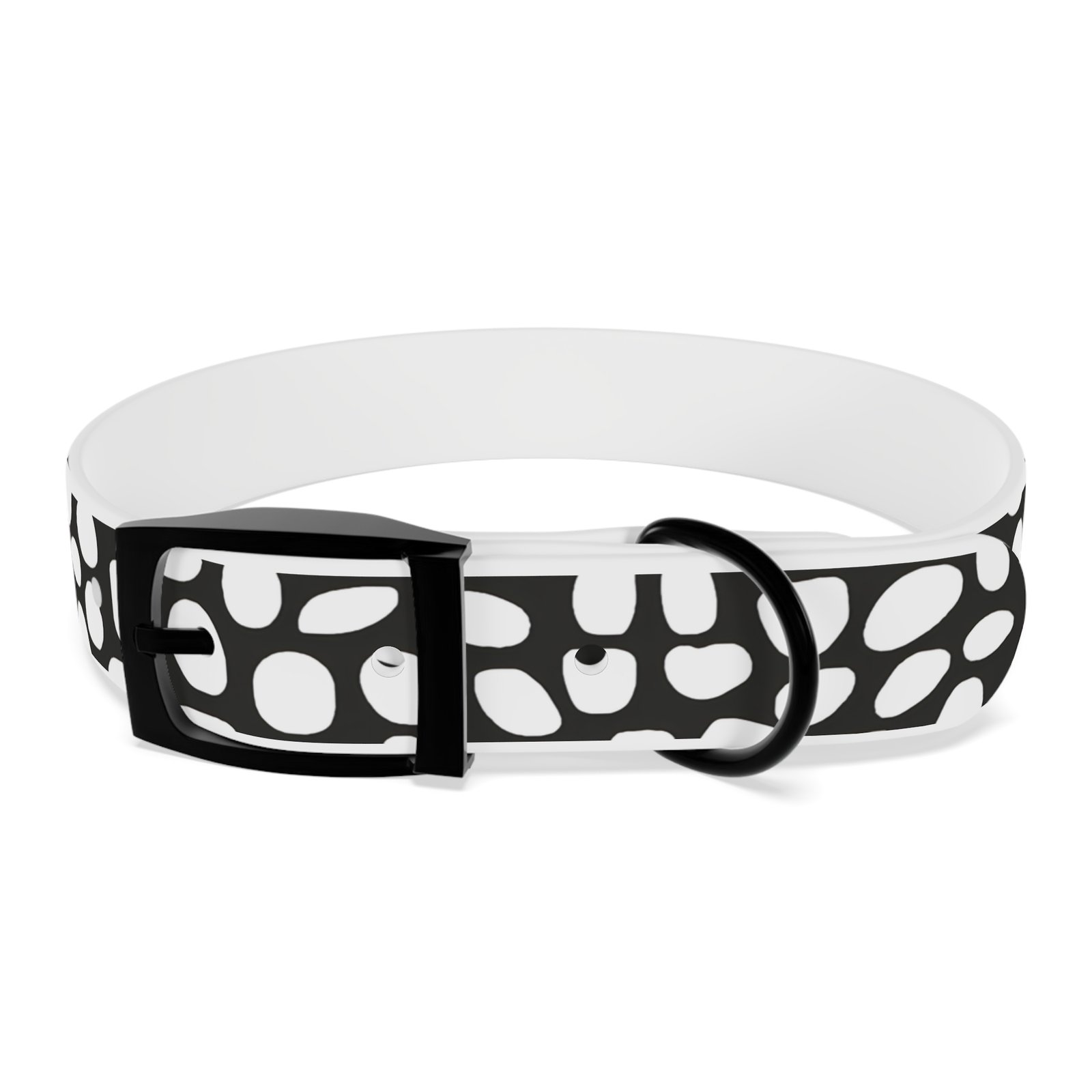 Stylish Dog Collar, Trendy Pet Accessory, Dog Lover Gift, Custom Pet Gear, Black & White Design - Image 3