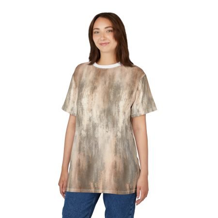 Boho Abstract Tee, Unisex Cut & Sew T-Shirt, Casual Everyday Wear, Stylish Gift, Trendy Apparel, Unique Fashion Statement