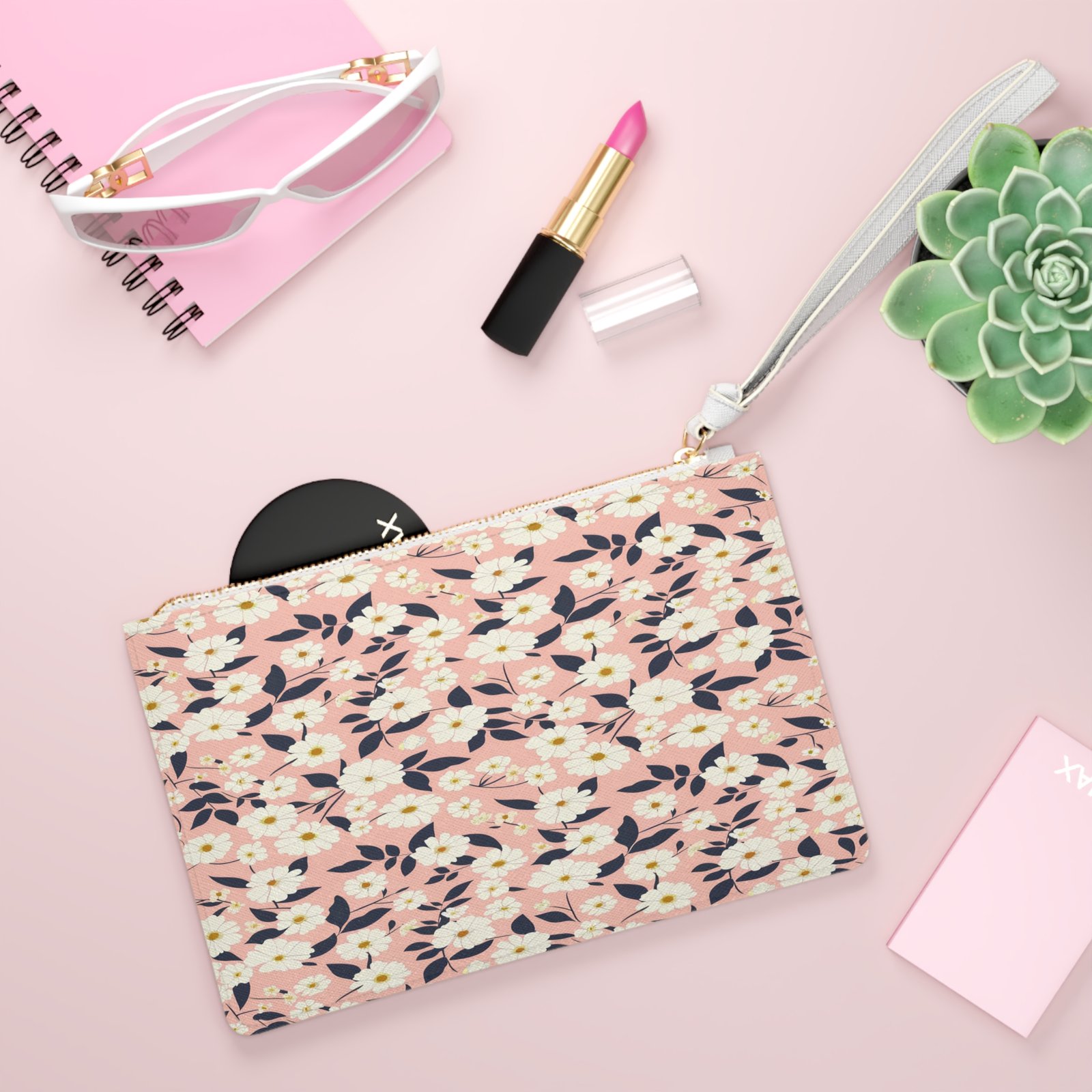 Floral Clutch Bag - Elegant Purse for Everyday Use, Great for Weddings, Parties, Gifts, Night Out - Image 4