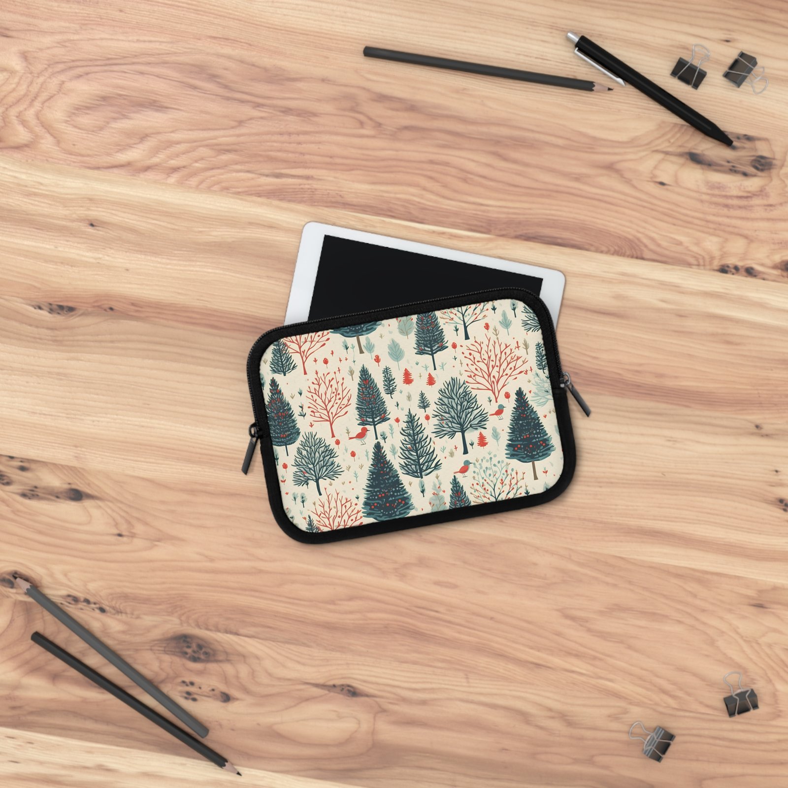 Forest-Themed Laptop Sleeve, Stylish Tech Case, Cute Laptop Cover, Gifts for Eco-Lovers, Holiday Present for Students - Image 5