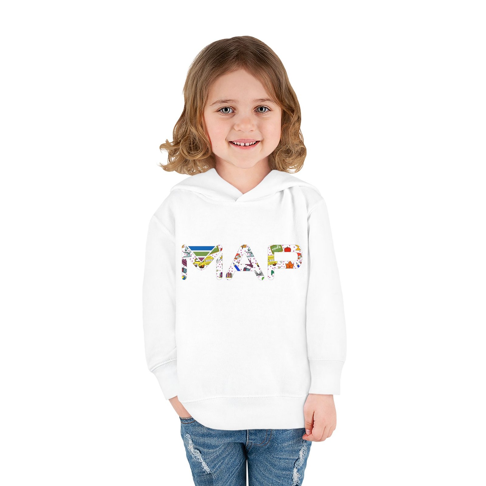 Mad Toddler Hoodie, Cozy Kids Pullover, Fleece Jacket for Playful Days, Gift for Birthdays, Cute Toddler Outfit, Everyday Wear