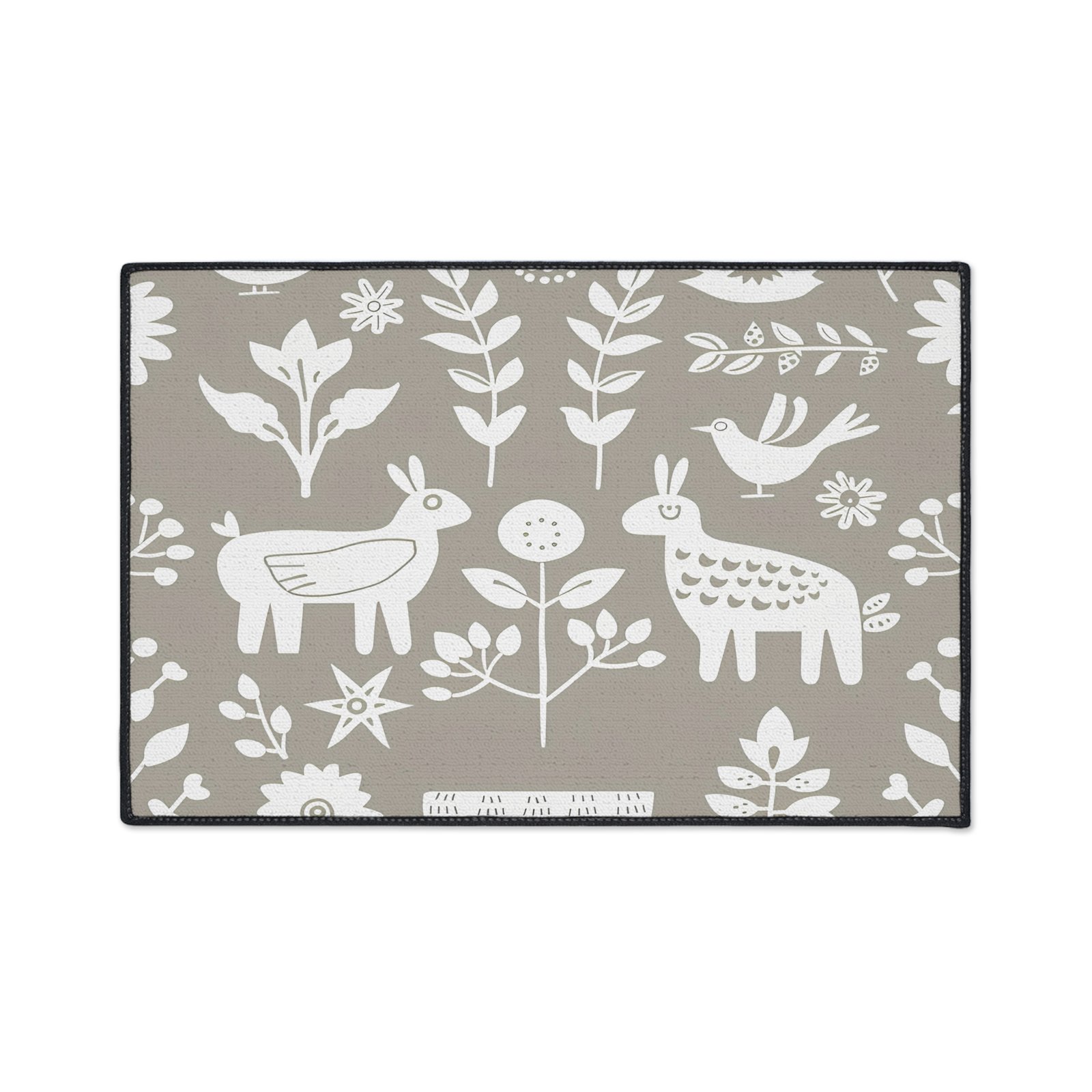 Chic Floral Heavy Duty Floor Mat for Home Decor, Outdoor Rug, Kitchen Mat, Eco-Friendly Flooring, Cute Animal Design - Image 23