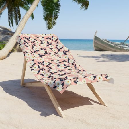 Floral Beach Towel, Summer Essentials, Poolside Relaxation, Gifts for Beach Lovers, Vacation Must-Have, Soft Quick-Dry Towel