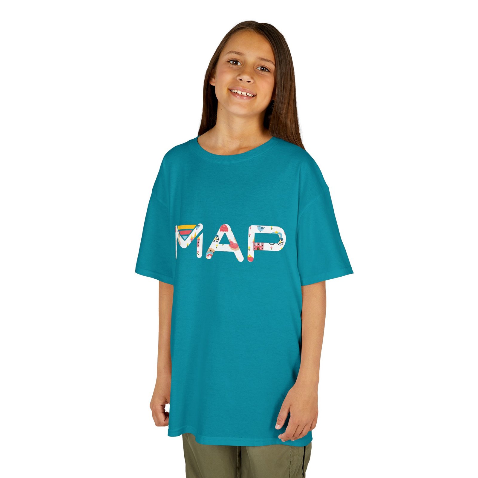 Colorful Map Kids Tee, Fun Geographical T-Shirt for Children, Adventure Gift, Educational Clothing, Summer Playwear, Travel Enthusiast - Image 8