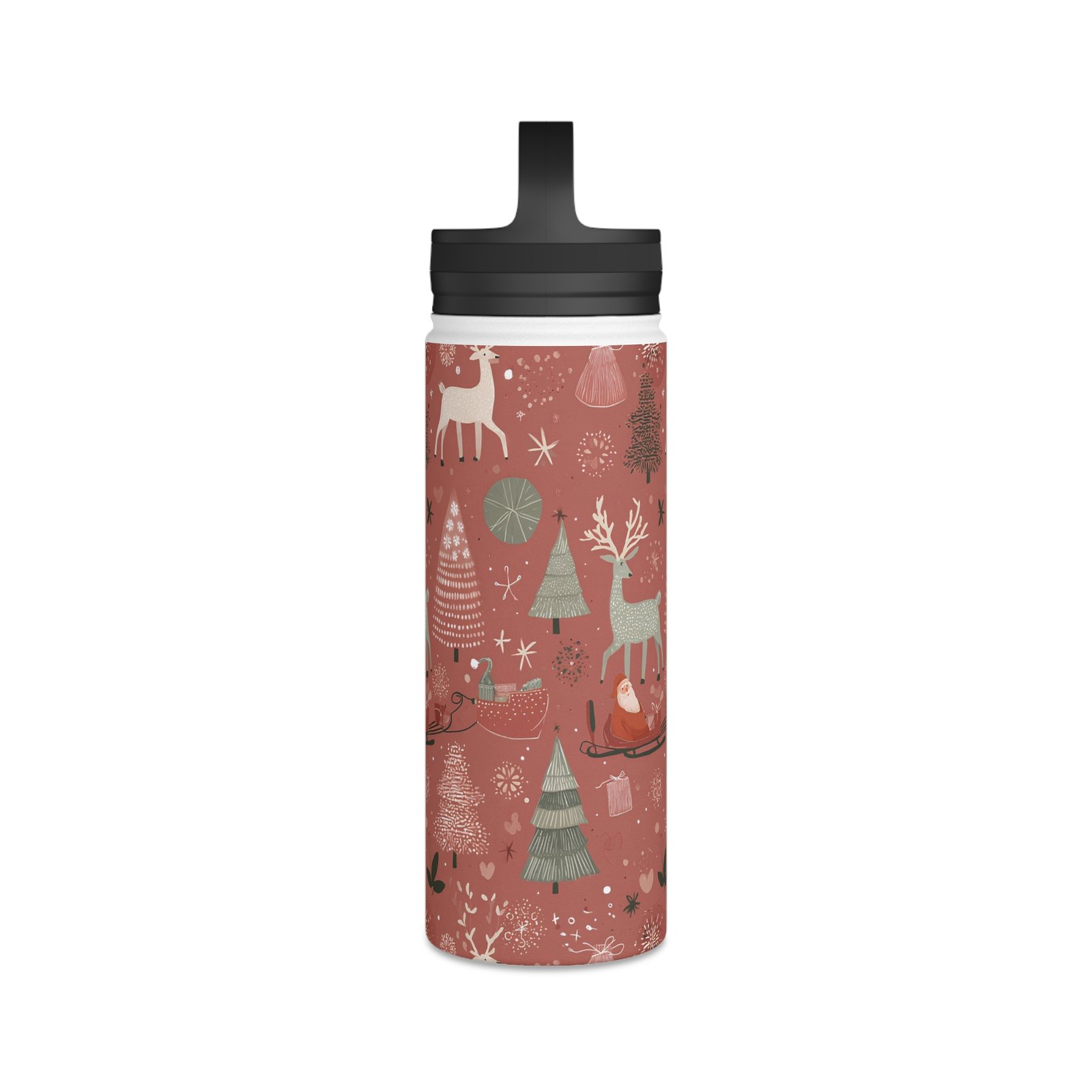 Stainless Steel Water Bottle, Handle Lid - Image 9