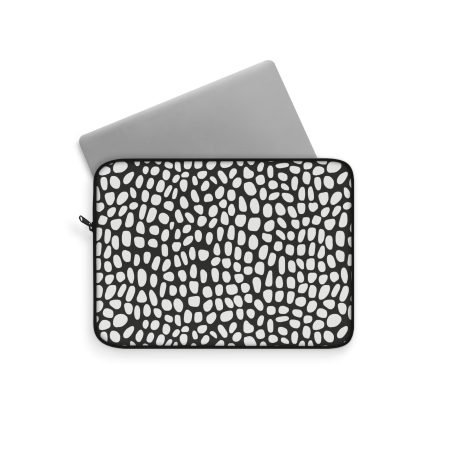 Stylish Laptop Sleeve with Polka Dot Design, Modern Tech Accessory, Minimalist Gift for Professionals, Work and Study Essentials