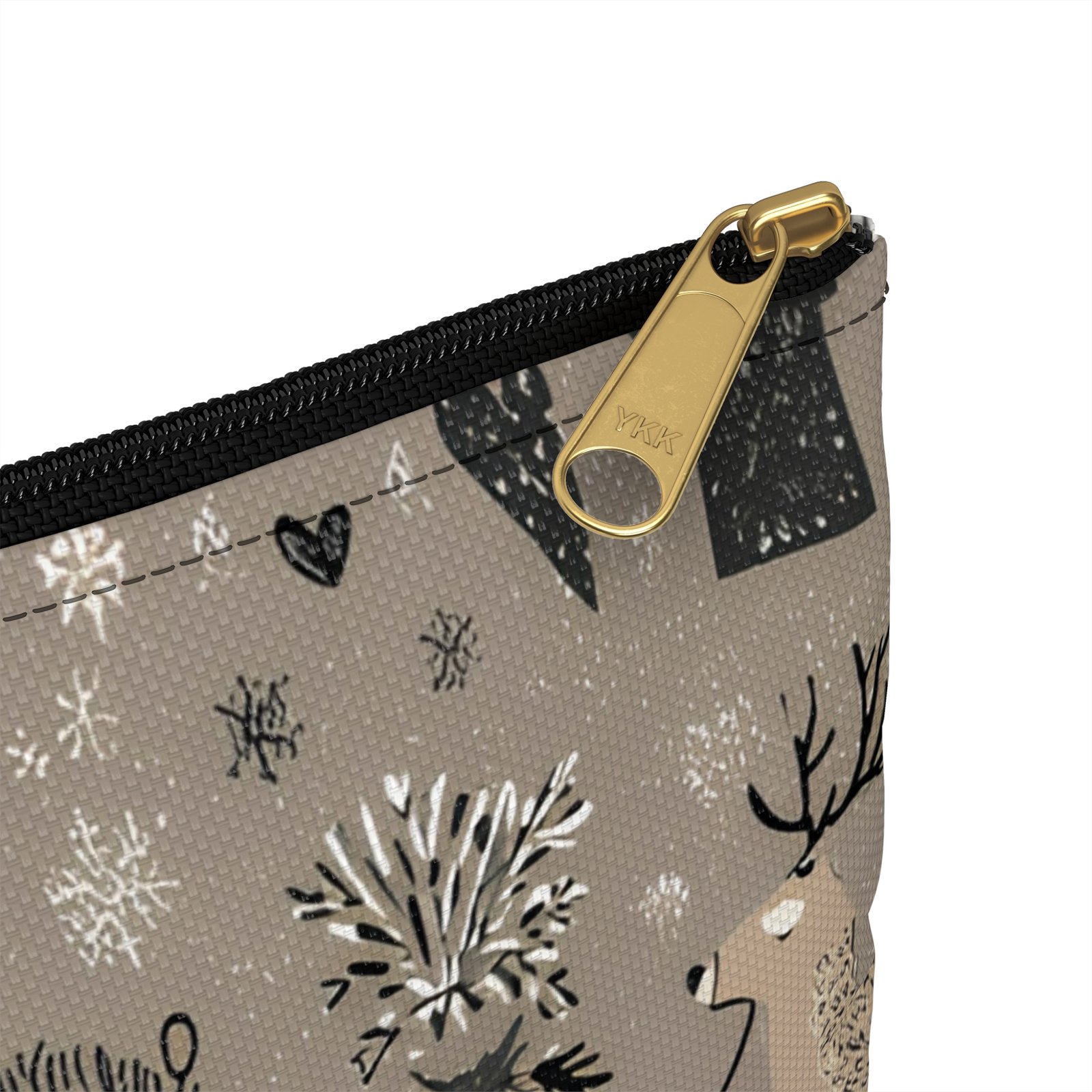 Festive Accessory Pouch with Winter Wonderland Design | Holiday Gift for Her, Makeup Bag, Organizer Pouch, Xmas Essentials, Cute Storage - Image 12